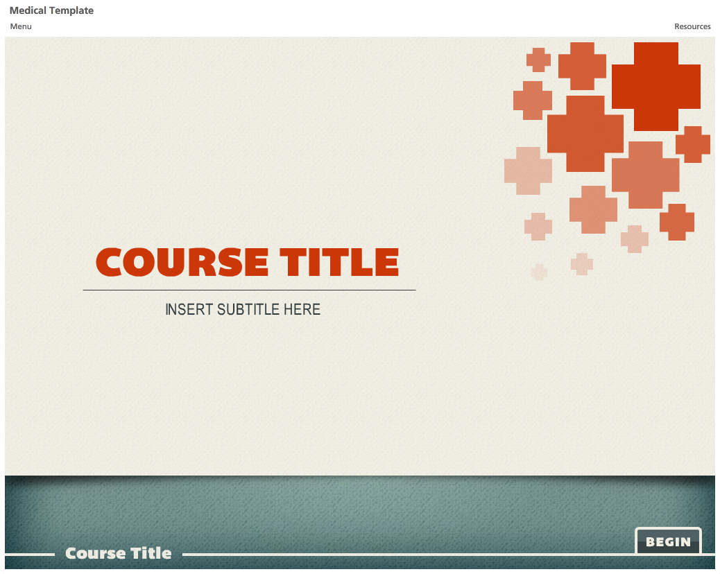 Storyline Template - Medical Theme 02 - eLearning Network