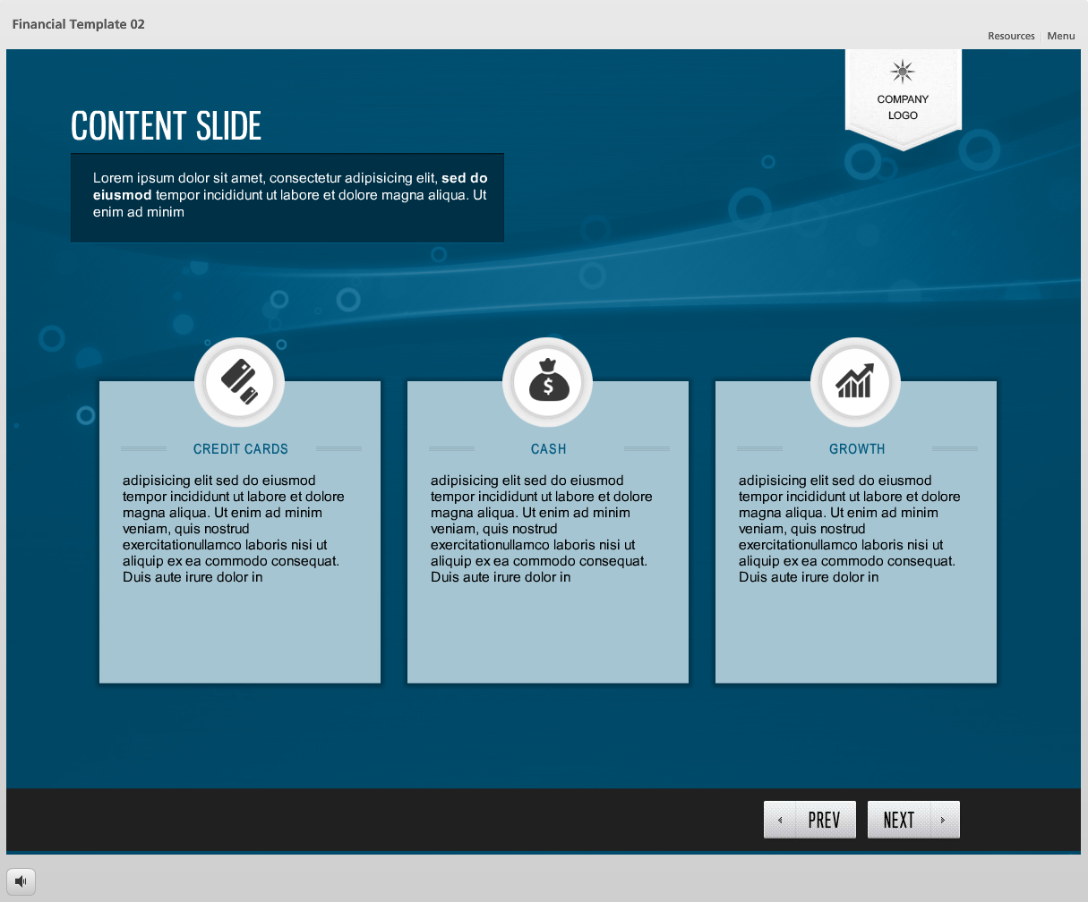 Storyline Template Financial Theme 02 Elearning Network