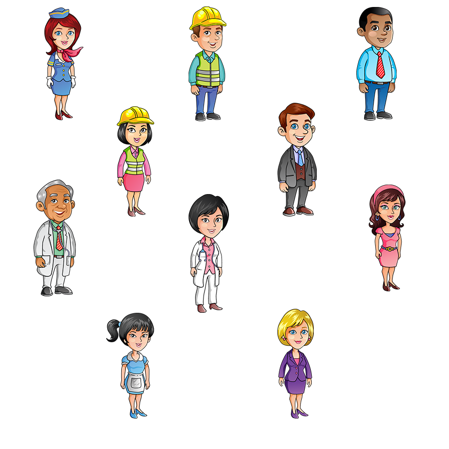 Illustrated Character Sample Pack 02 - eLearning Network